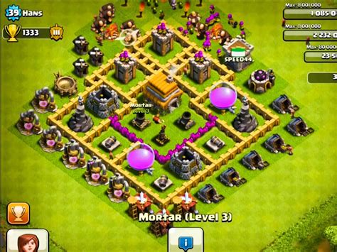 town hall level 6 coc bases